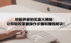 炒股养家的实盘大揭秘：让你轻松掌握操作步骤和赚钱秘诀！